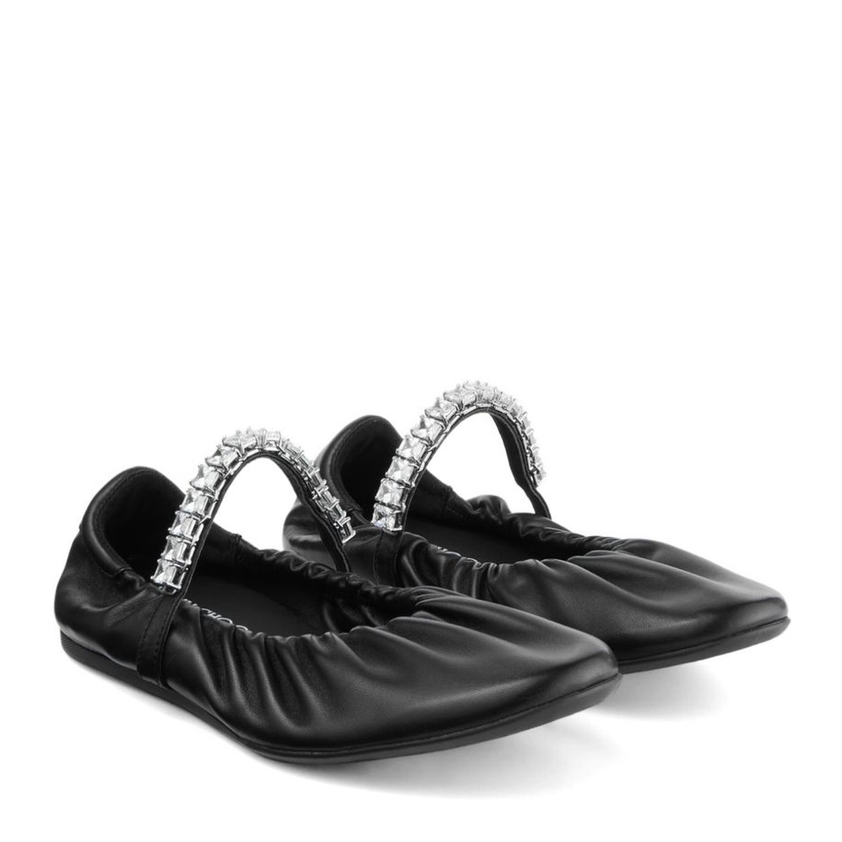 MAYFEYR - Jimmy Choo - Flat Shoes Black - JADEBALLERINAGKEQEABLACK/CRYSTAL