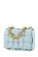 Chain Padded Cassette Shoulder Bag, Gold Hardware