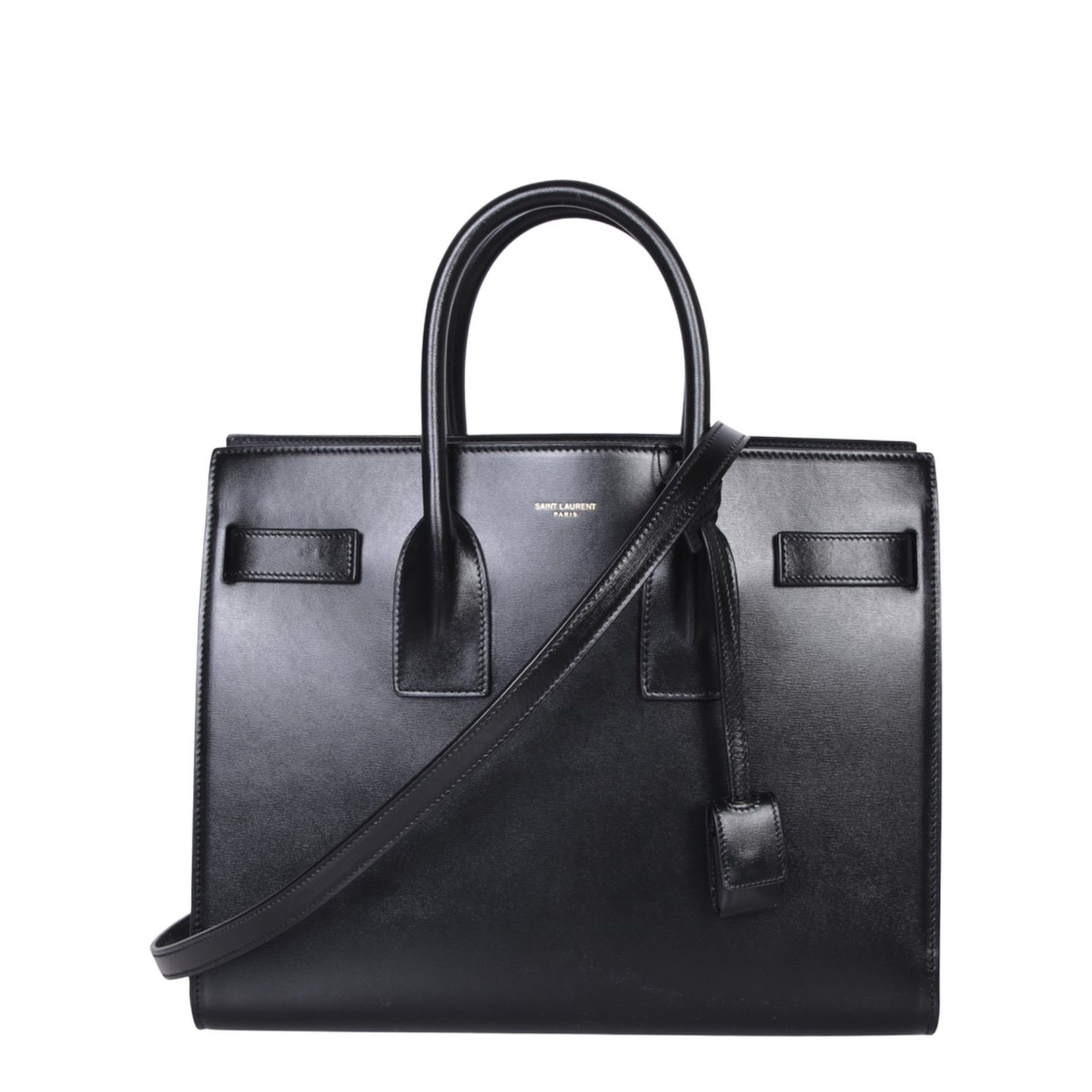 Sac de Jour Small Leather Top Handle Bags - Black