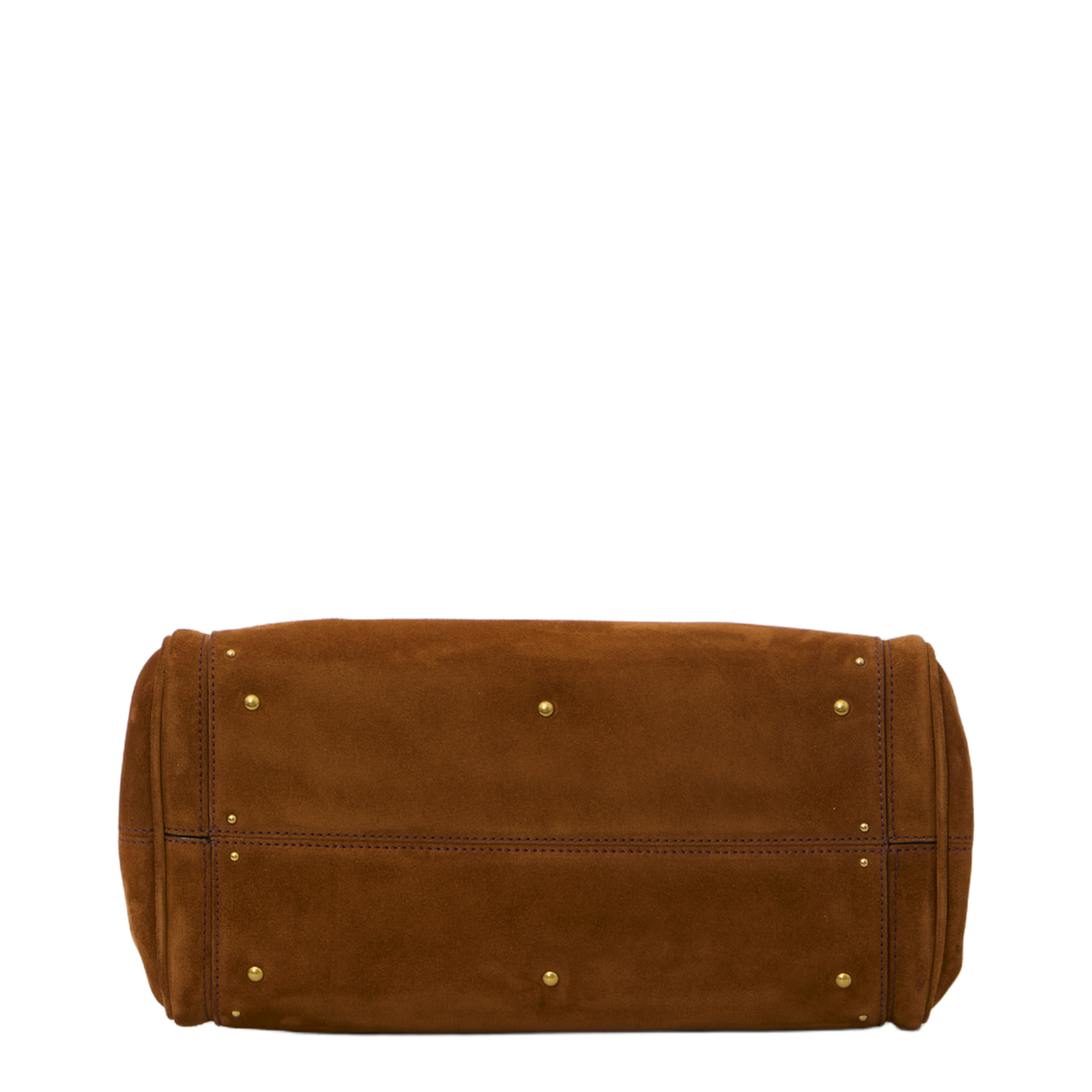 Paddington Suede Calfskin Shoulder Bag - Vintage Brown