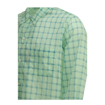 MAYFEYR - Beams Plus - Open Bd Nylon Airy Plaid Casual Shirt - 3811192413960