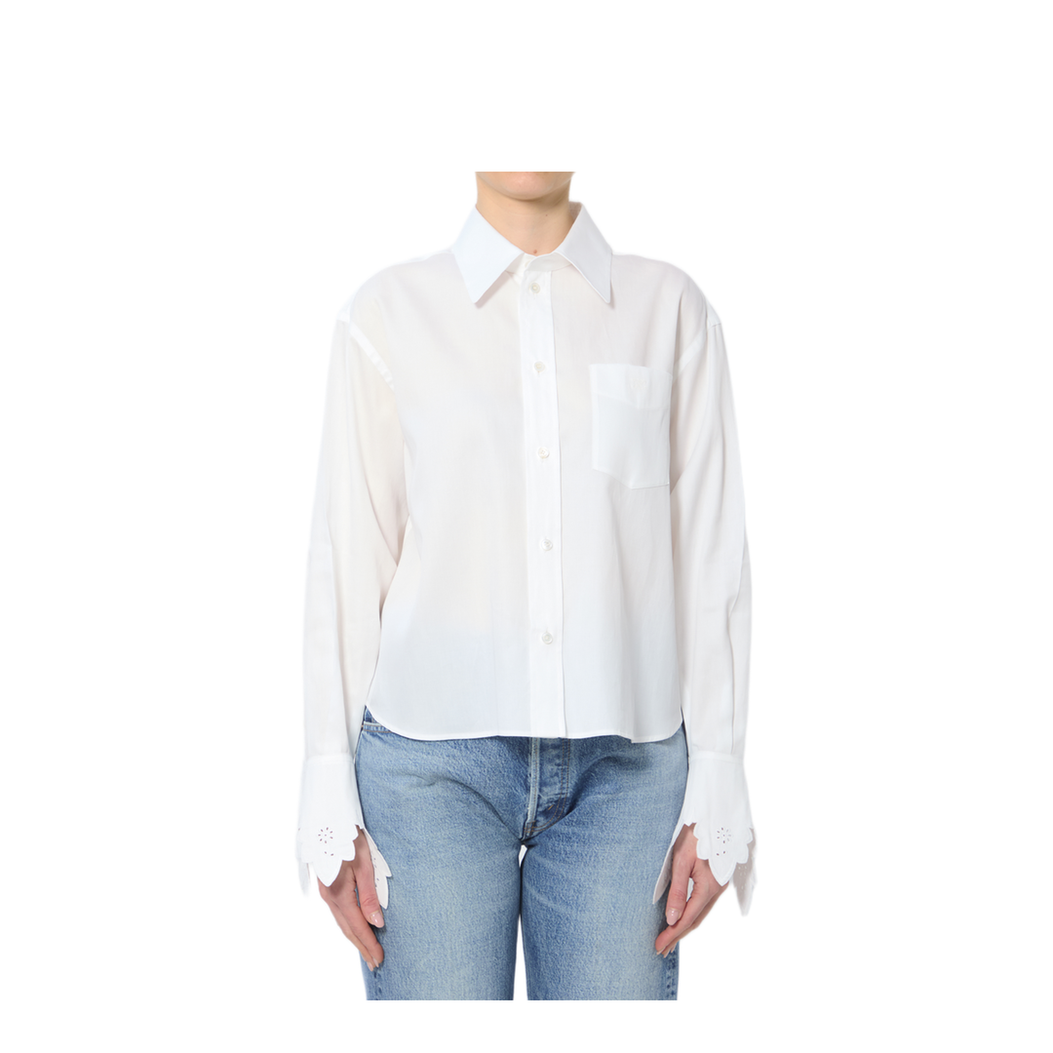 MAYFEYR - Celine - Cropped Cotton Shirt - RC0DK3H7301OP
