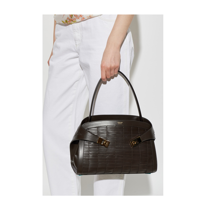 MAYFEYR - Ferragamo - Leather Bag Hug - 21A674HUGSHS792878TMORO