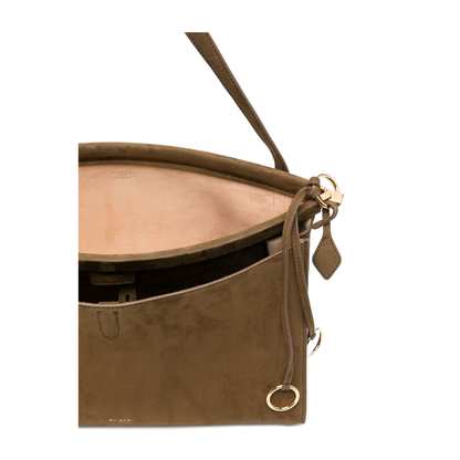 Le Click Pocket 35 Nubuck Calfskin Crossbody - Noir