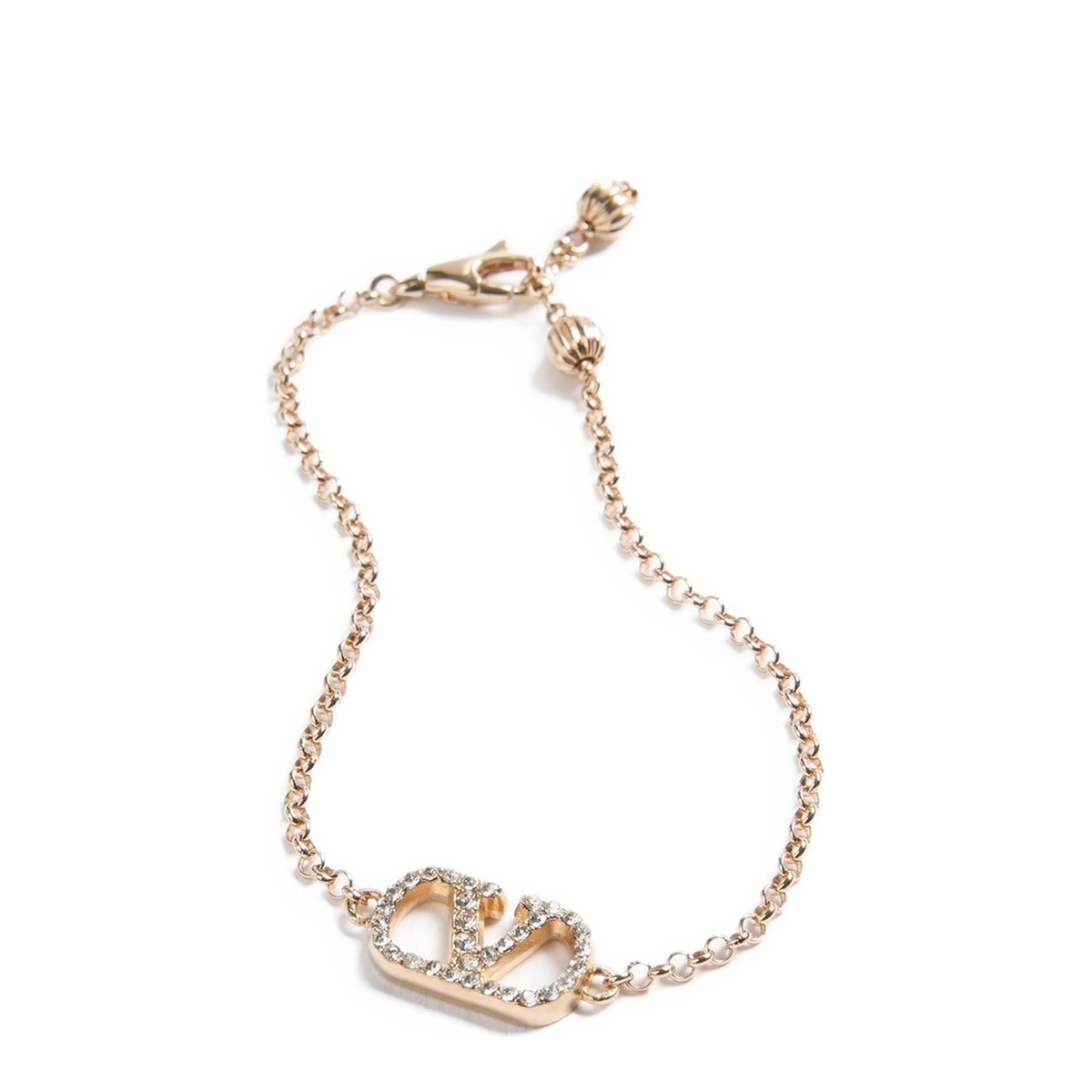Gold Metal Vlogo Signature Bracelet