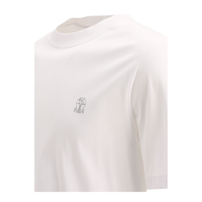 Cotton T-Shirt with Logo Print