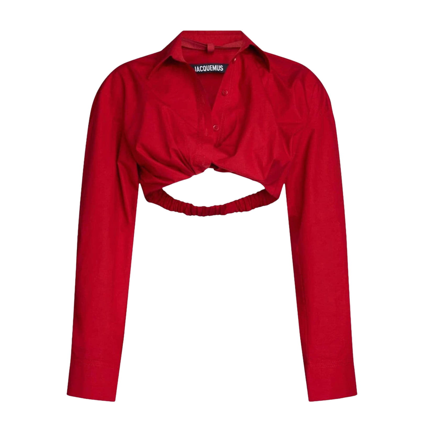 Cropped Shirt with Twist Detailing