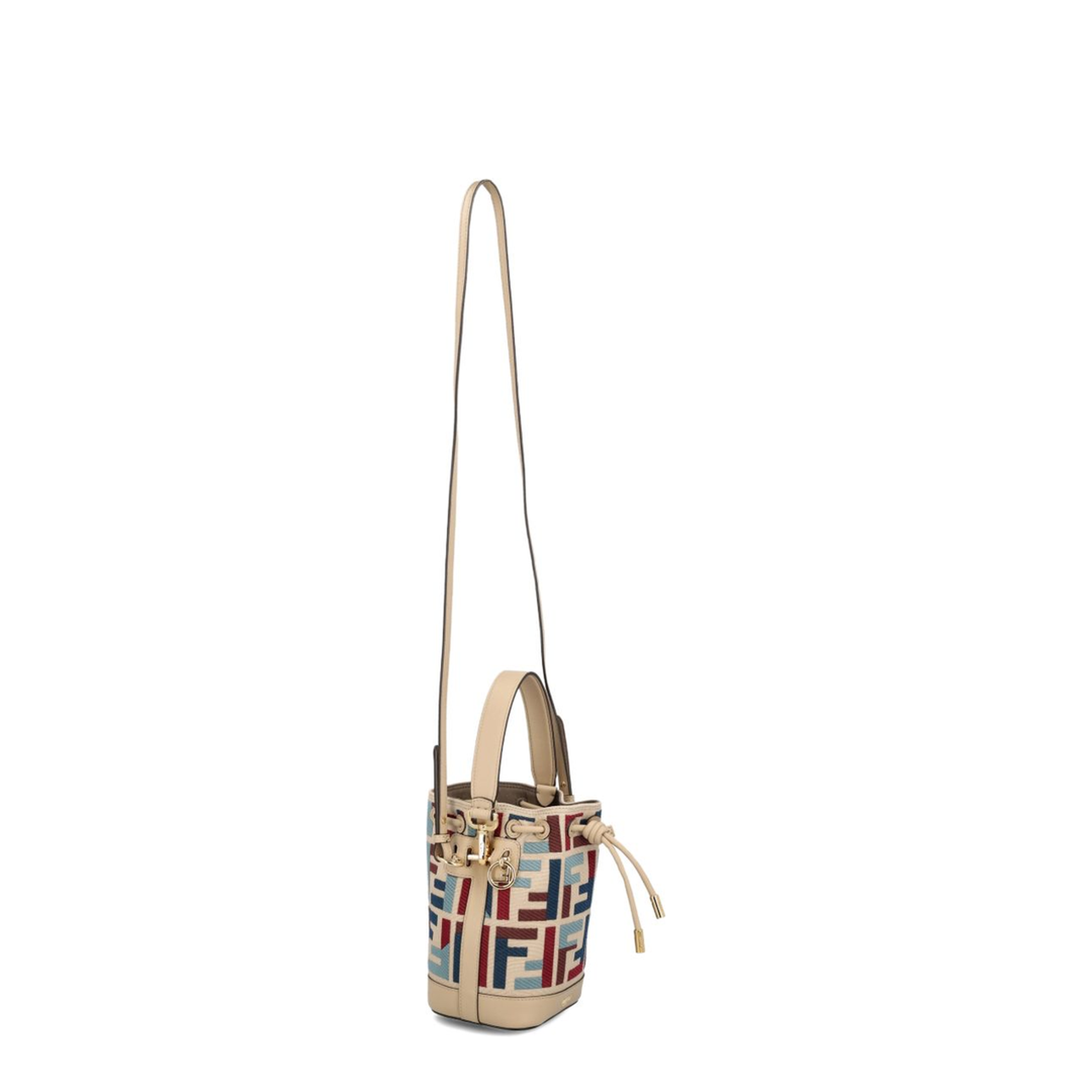 Mon Tresor Mini Canvas Bucket Bag - Multicolour