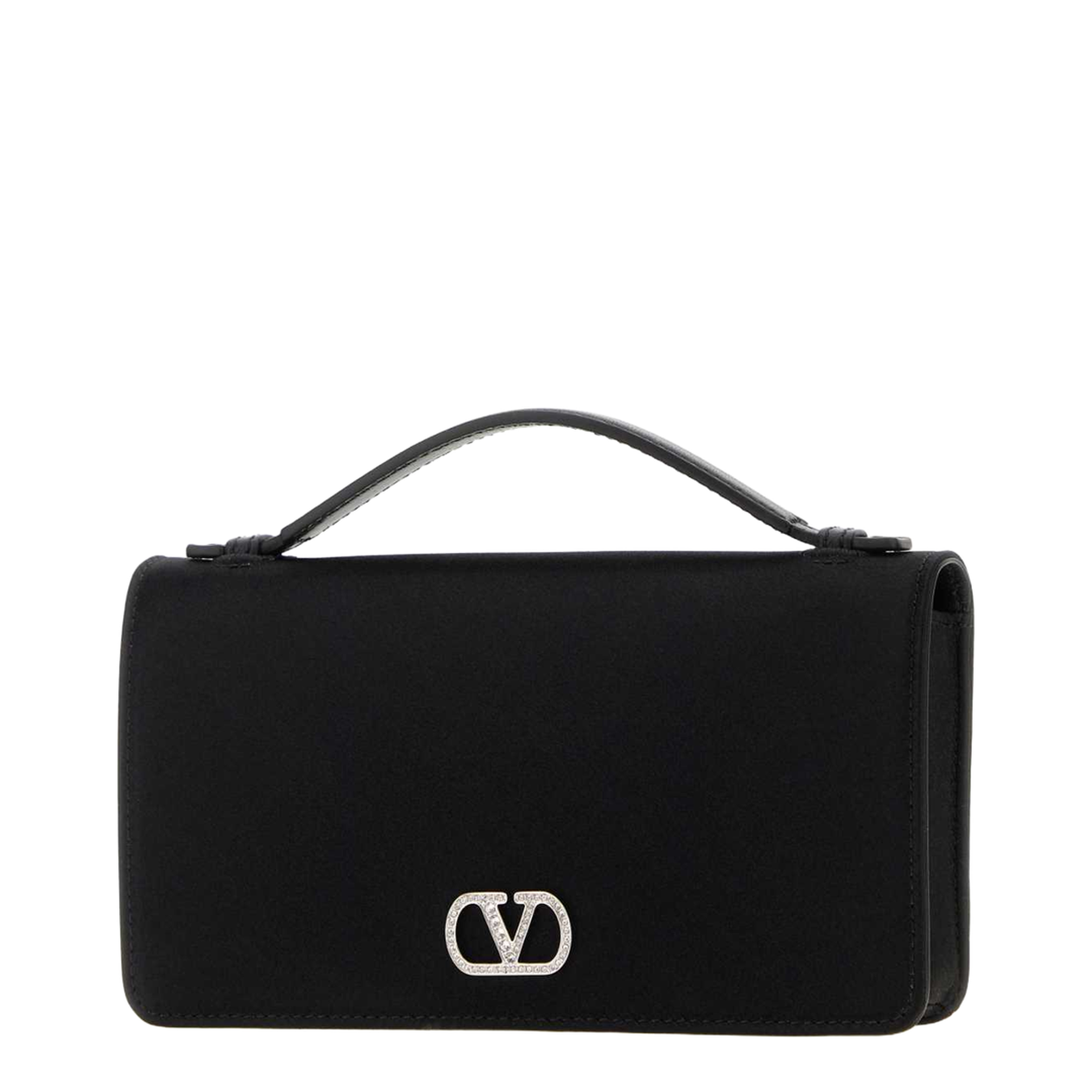 MAYFEYR - Valentino - Black Satin Wallet - 8W0P0AU1SEDEDM