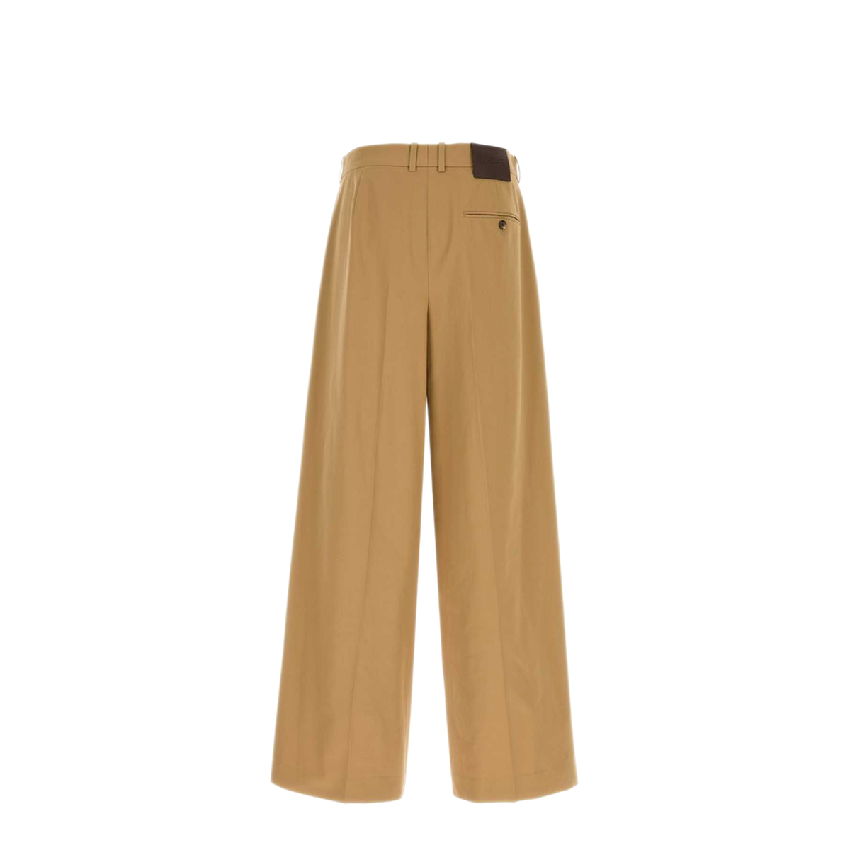 MAYFEYR - Loewe - Camel Cotton Wide Leg Pant - H526Y04X67ALMOND