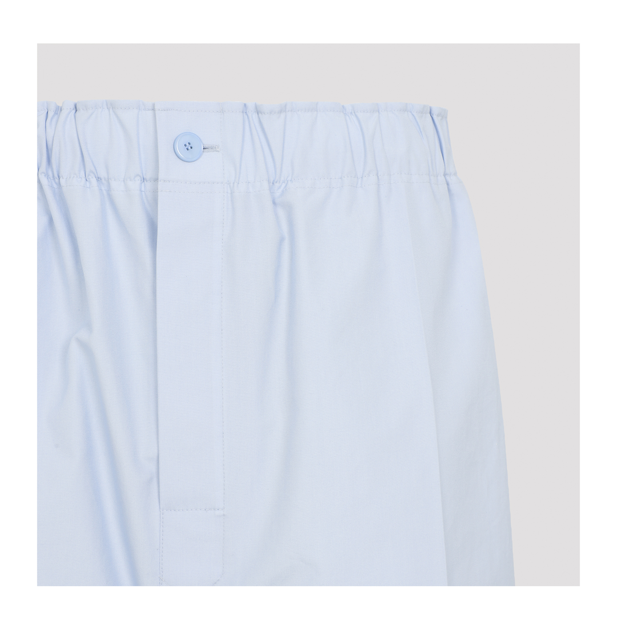 MAYFEYR - CARVEN - Duck Egg Blue Cotton Pull On Trousers - 6261K21191N301