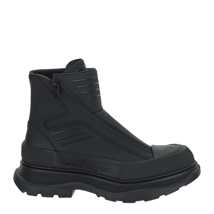MAYFEYR - Alexander Mcqueen - Tread Slick Leather Zip-Up Ankle - 757712WHYKF1000