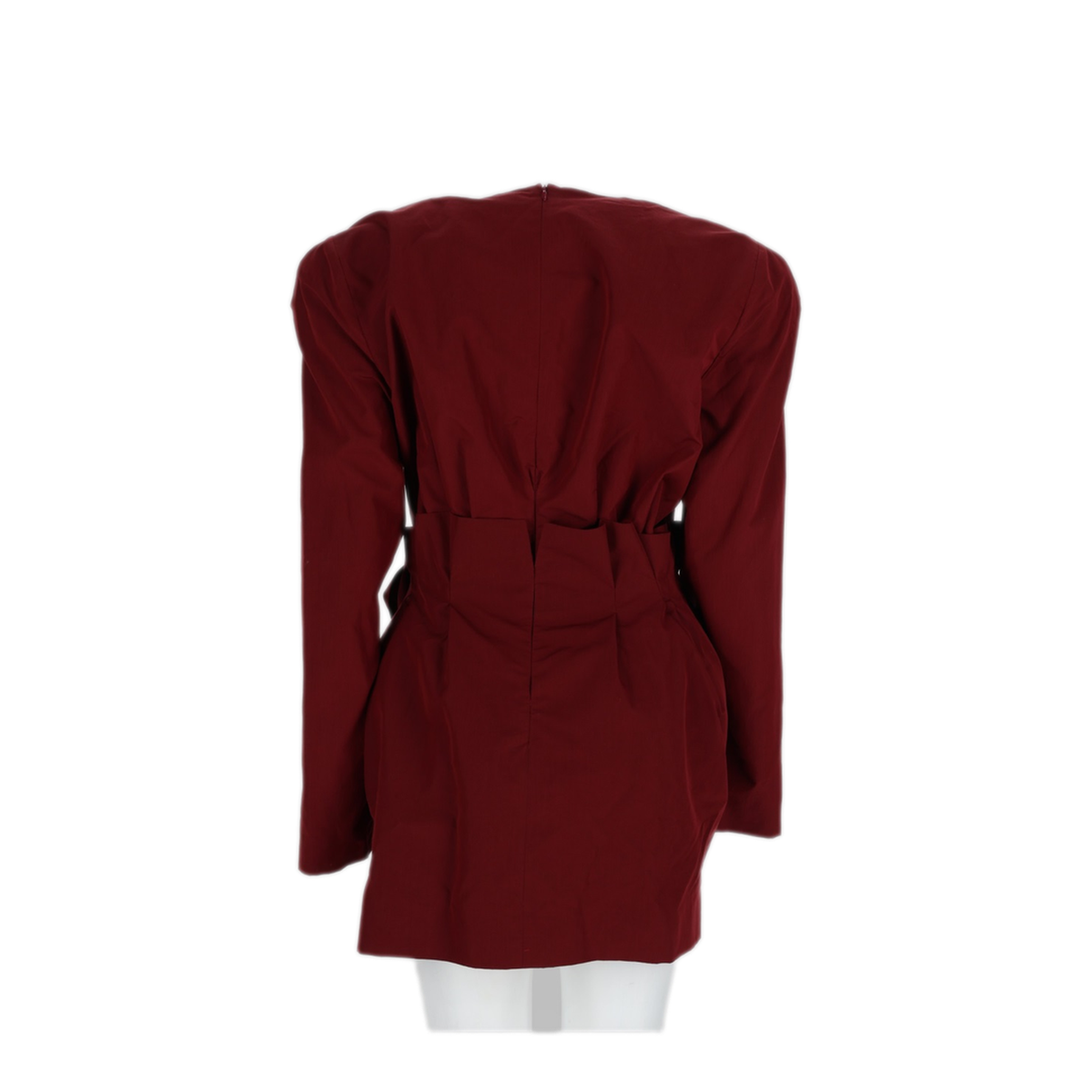 Bordeaux Cotton Silk Dress