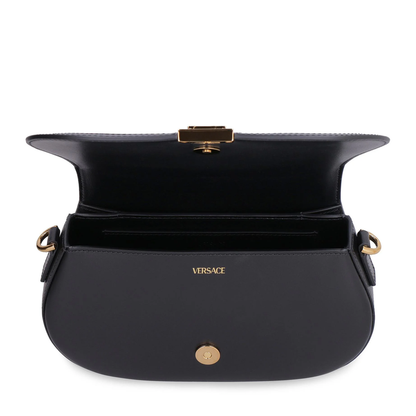 Greca Goddess Leather Crossbody Bag