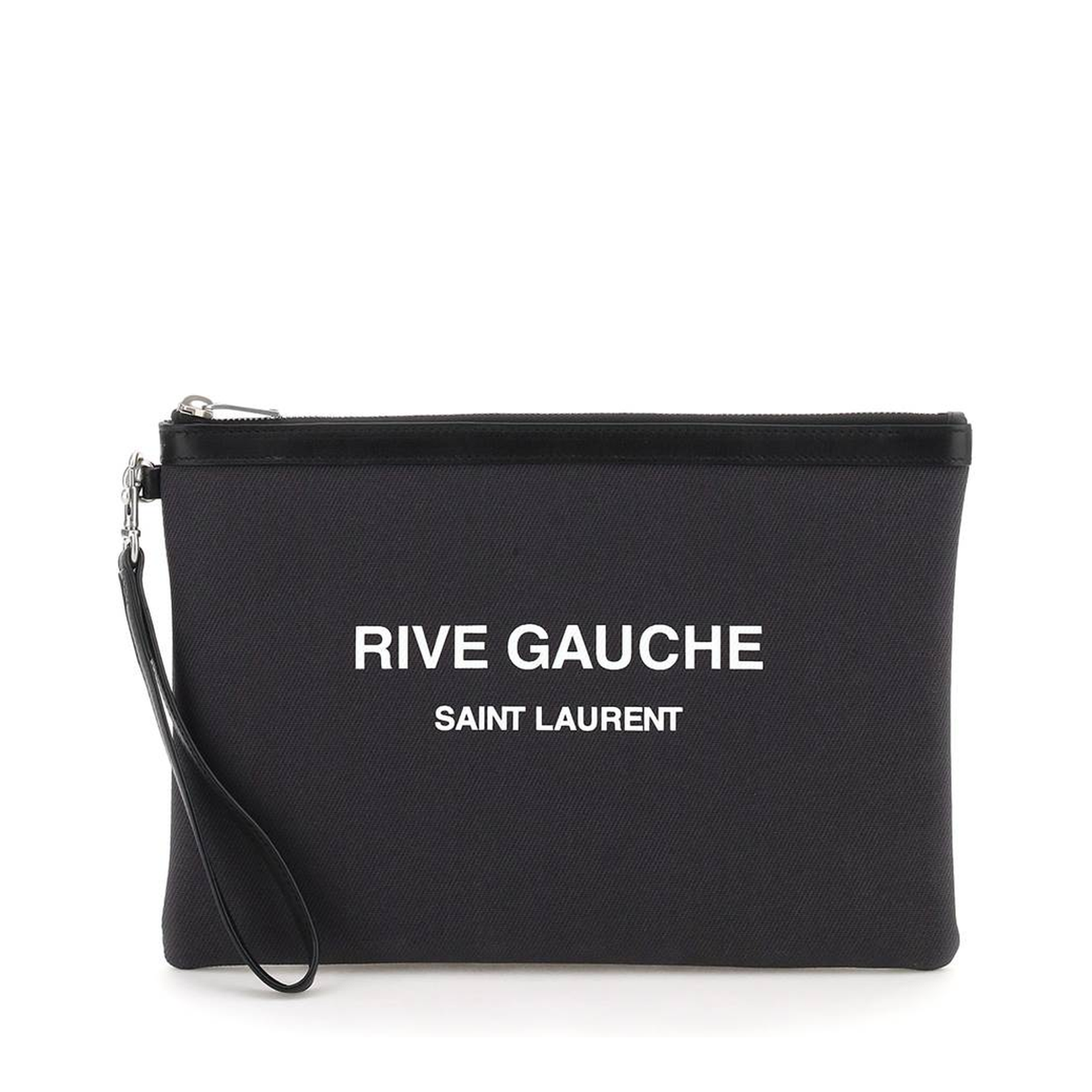 Charcoal Canvas Rive Gauche Clutch