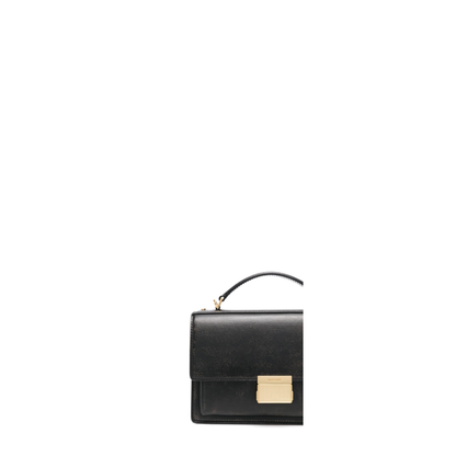 Black Leather Venezia Handbag