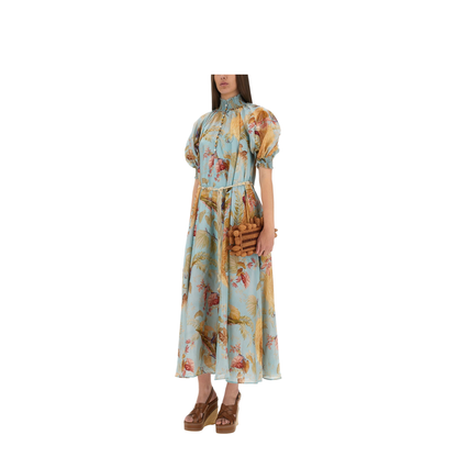Ascension Printed Silk Dress