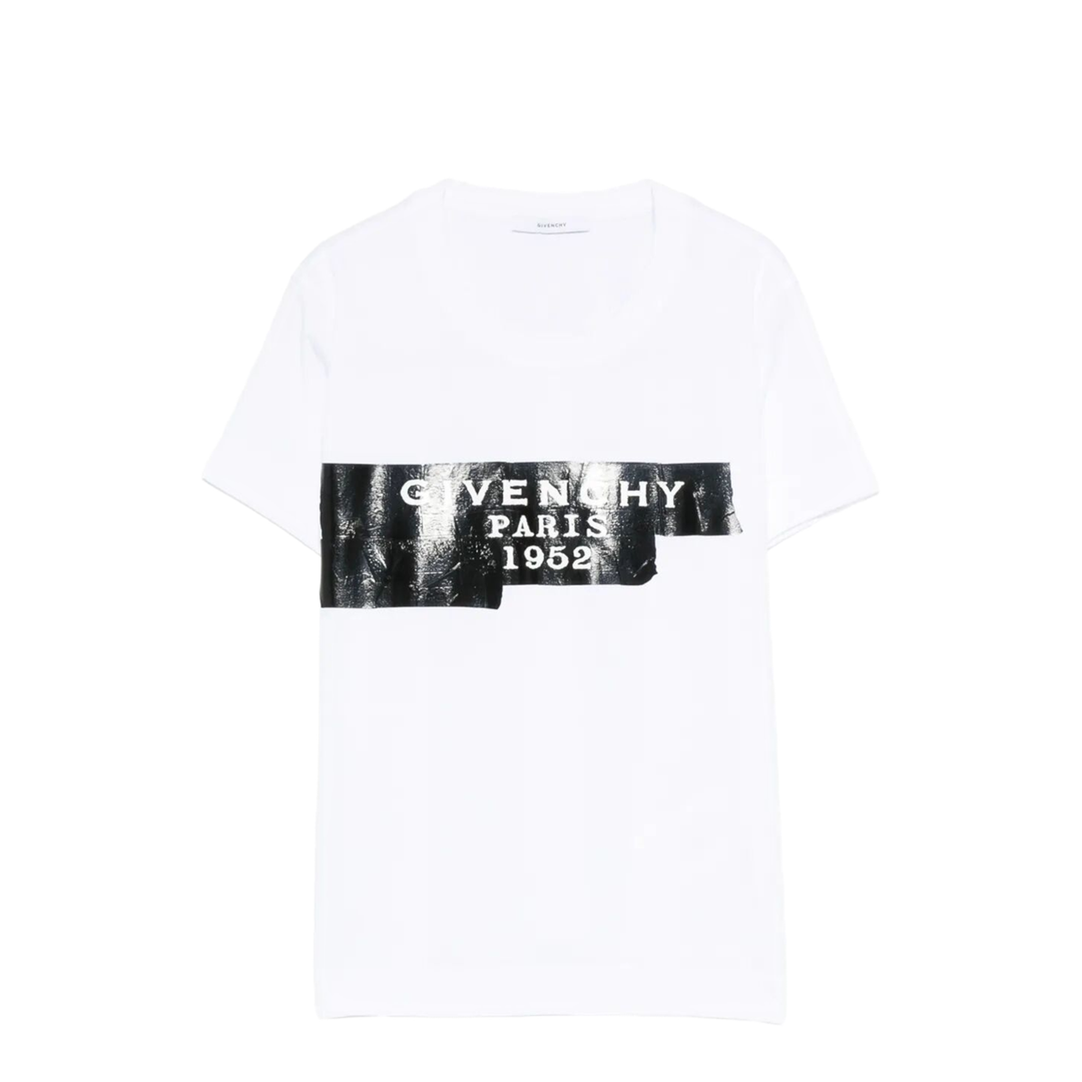 MAYFEYR - Givenchy - Cotton T-Shirt With Tape Print - BW70FJP78U
