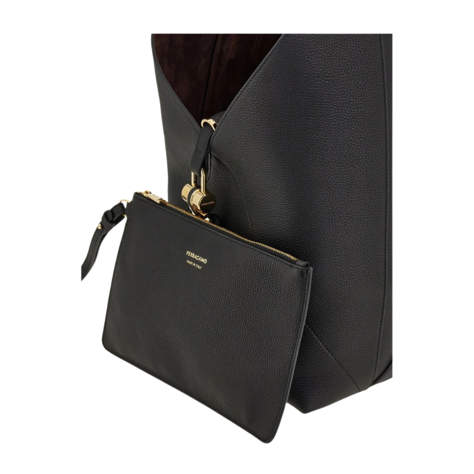 V-Shaped Hobo Bag