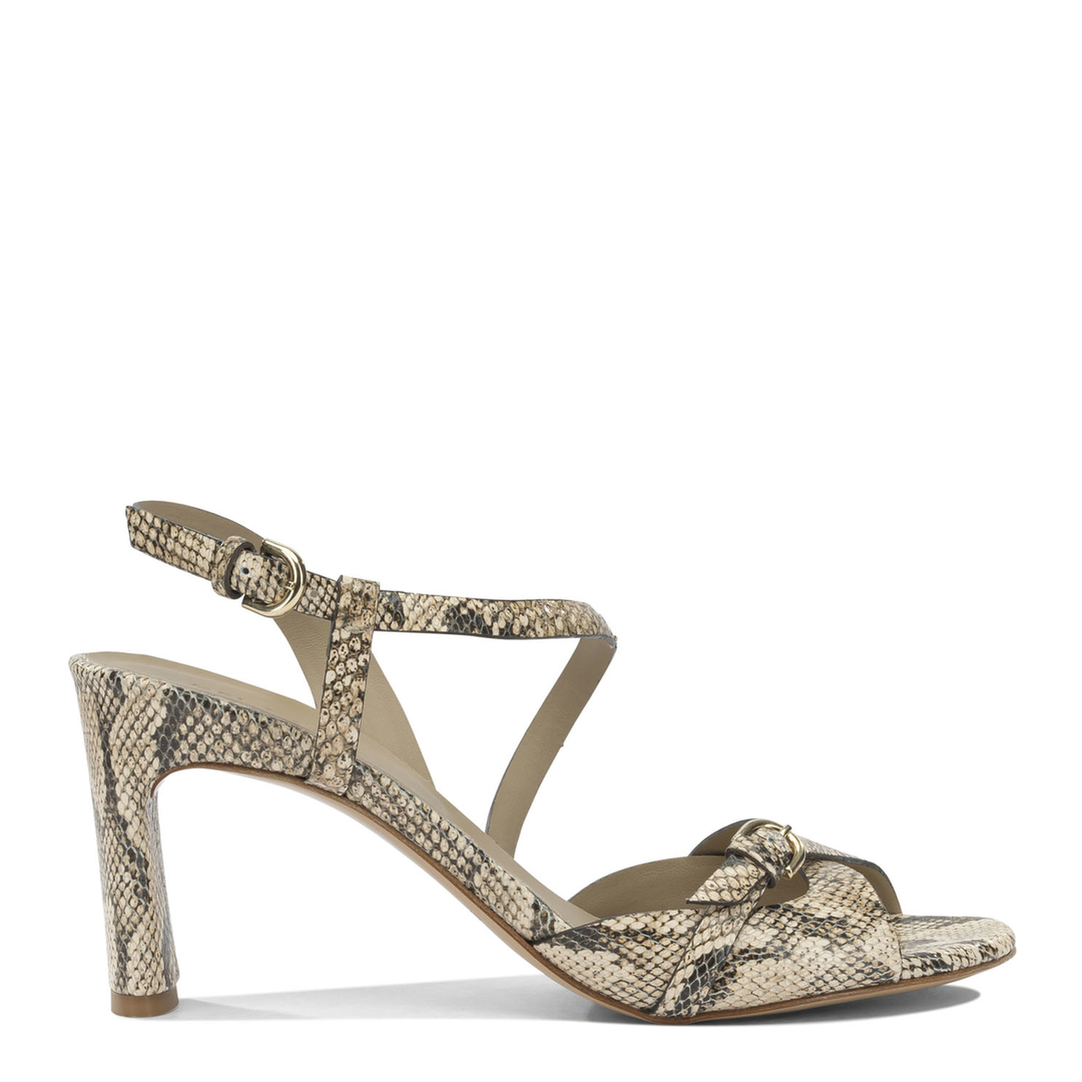 MAYFEYR - Del Carlo - Leather Heeled Sandals - 11924METISNAMIBIAGRANO