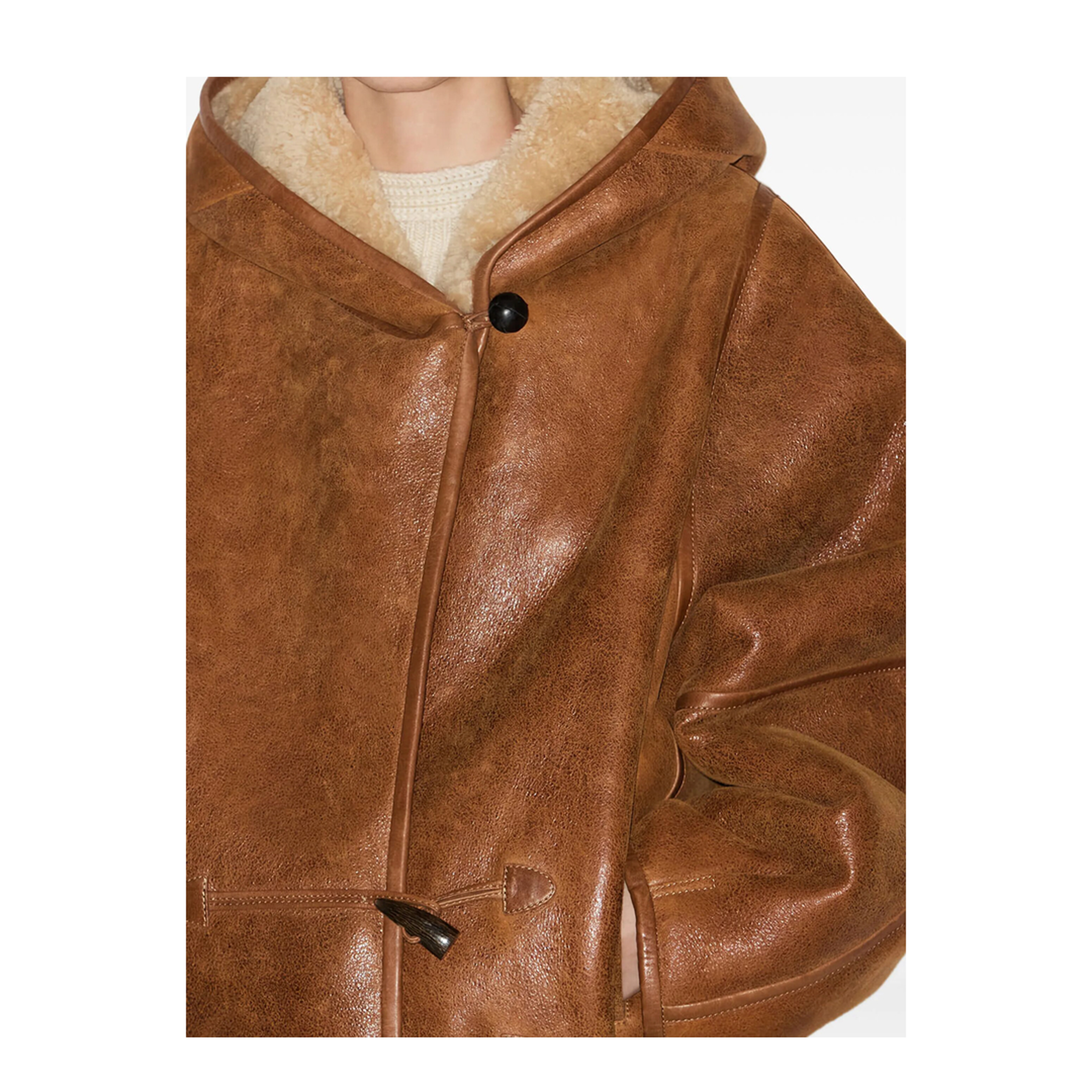 MAYFEYR - Isabel Marant - Amiel Short Shearling Coat - MA0296FAC3A03I