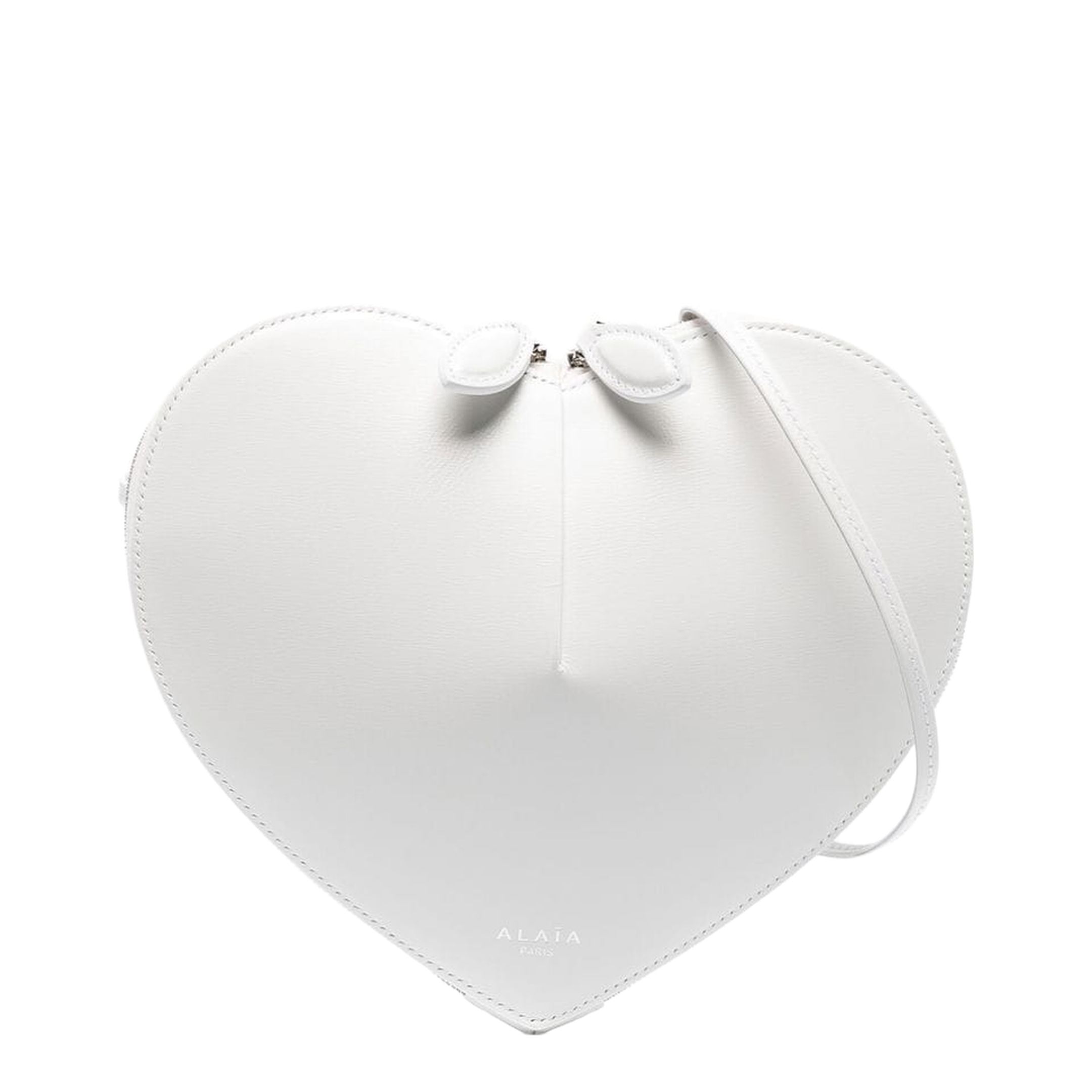 Optical White Le Coeur Bag in Calfskin