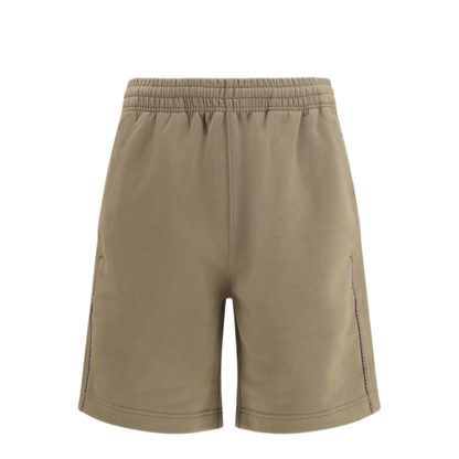 MAYFEYR - Burberry - Cotton Shorts With Check Trims - 8127604