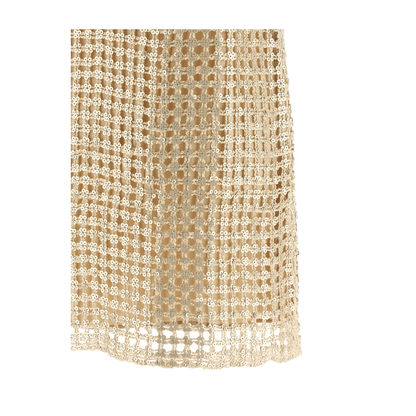 Dazzling Knitted Mini Dress - Yellow