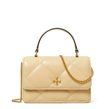 Kira Diamond Quilt Mini Top Handle Chain Wallet