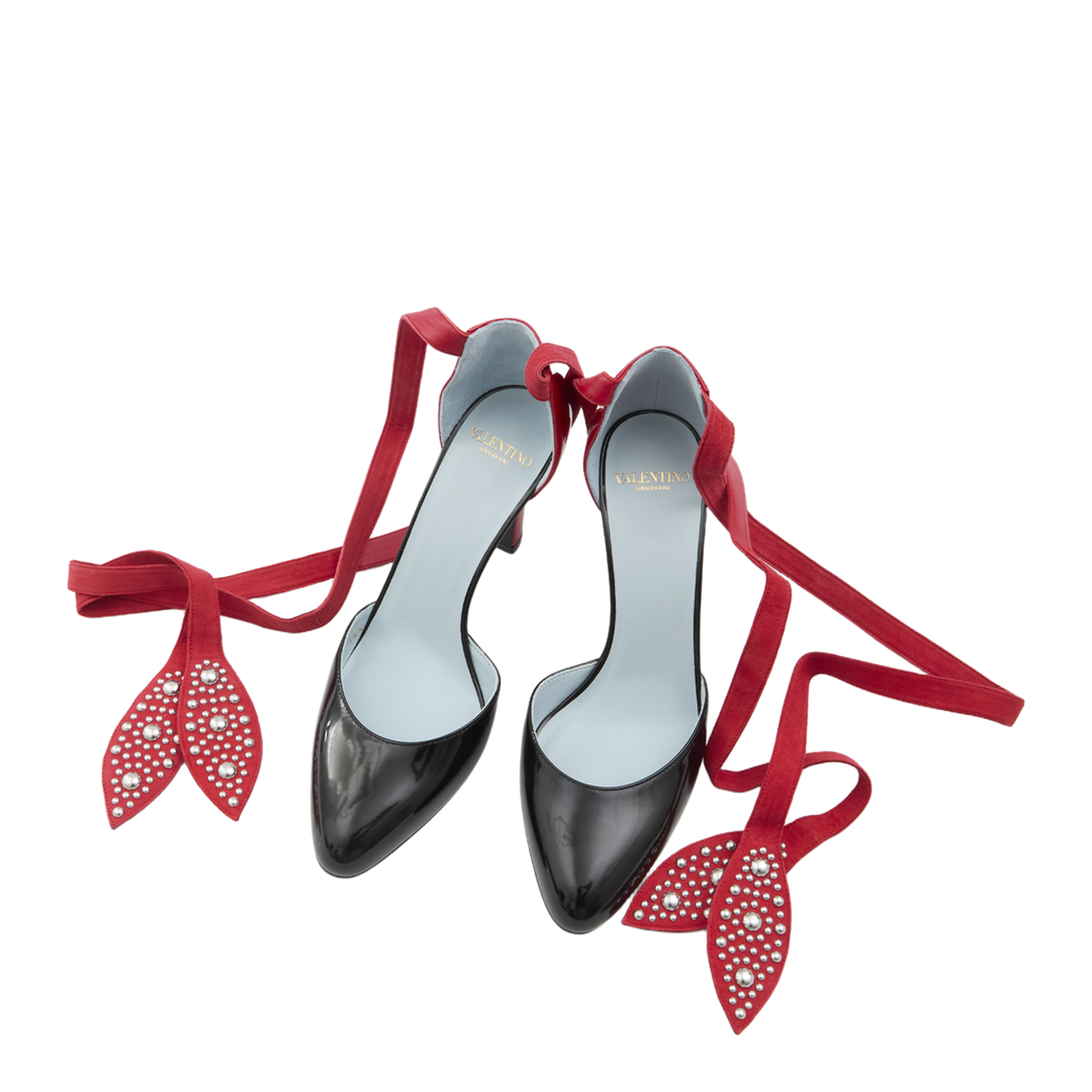 Black and Red Foliefoliage Décolleté