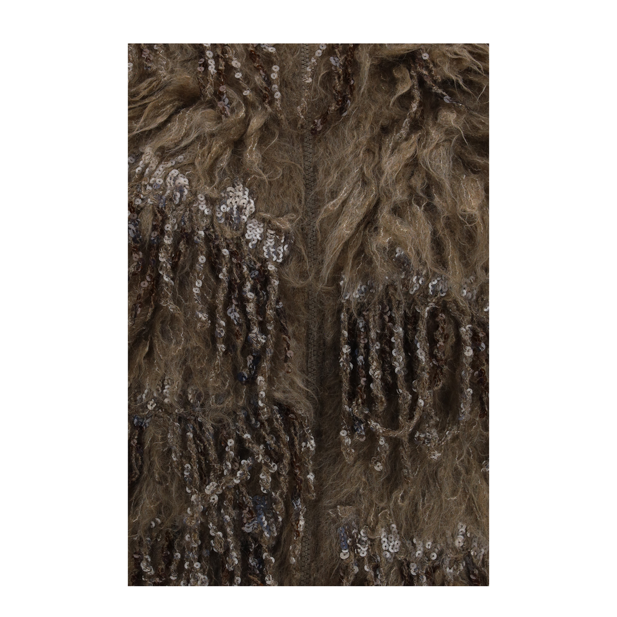 MAYFEYR - Brunello Cucinelli - Mohair Blend Sequin Zip Cardigan - M1U351316C9176