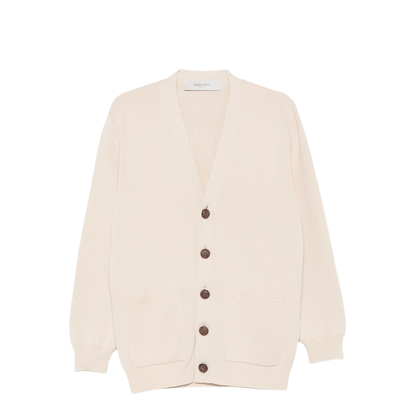 Cotton V-Necked Cardigan