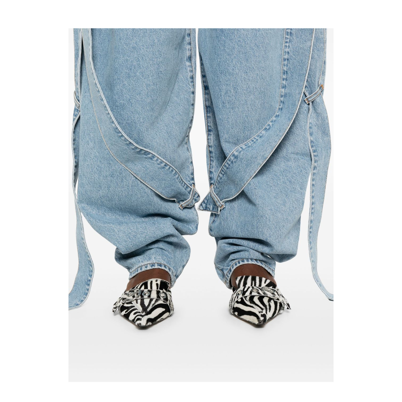 Light Blue Denim Classic Five Pockets Pants
