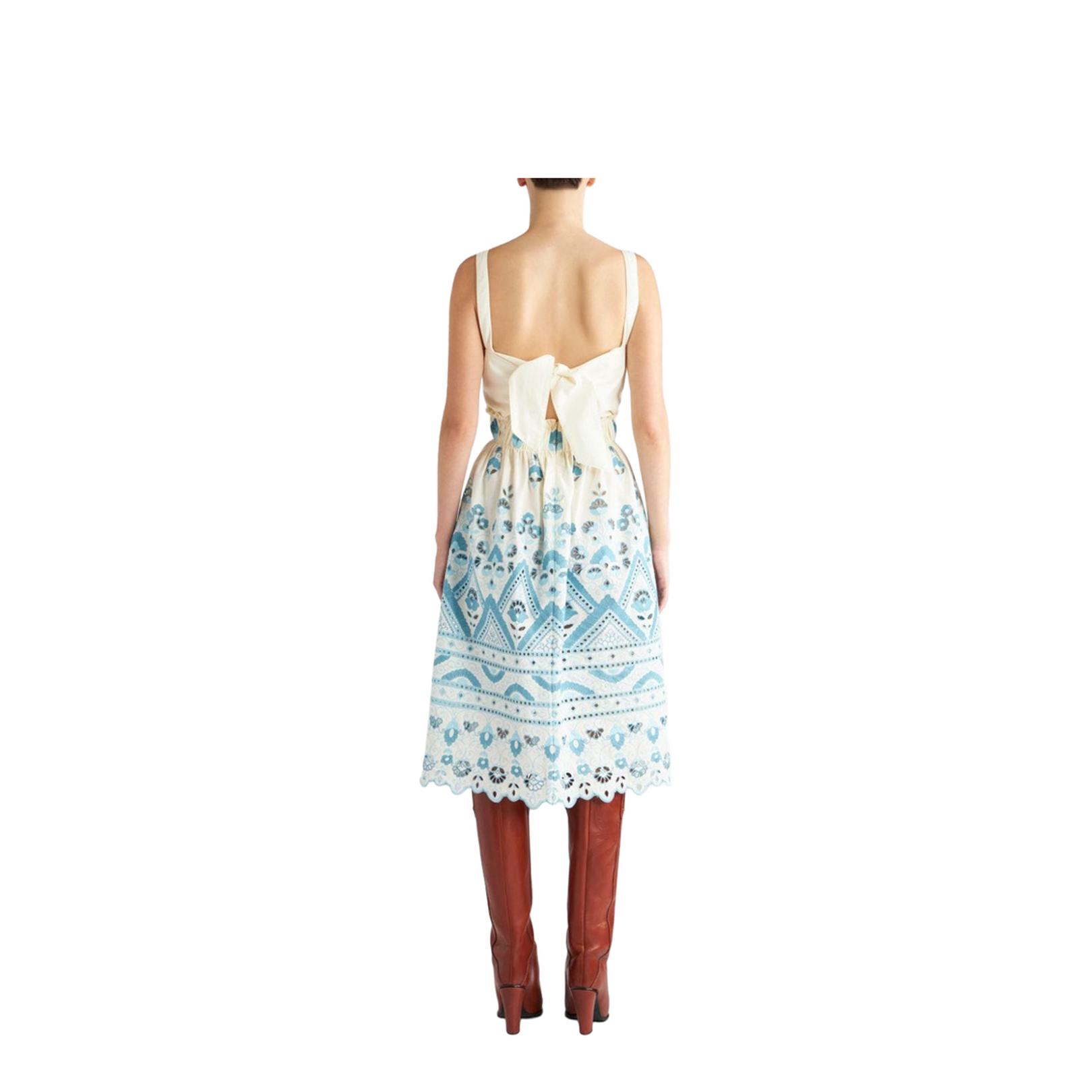 Cotton Blend Short Dress