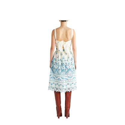 Cotton Blend Short Dress