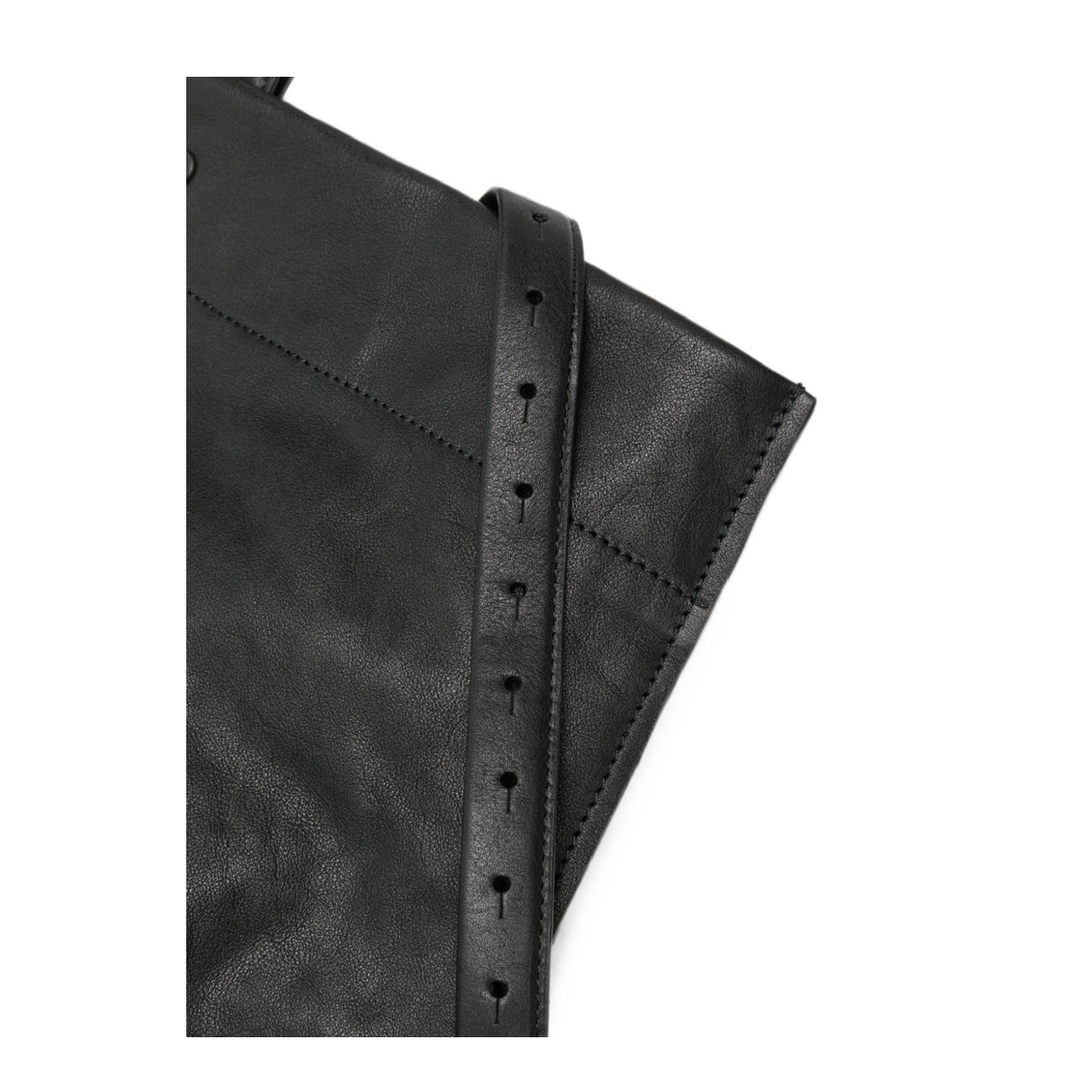 MAYFEYR - LIHANN GEORGE - Black Leather Tote Bag - MATTI8003901
