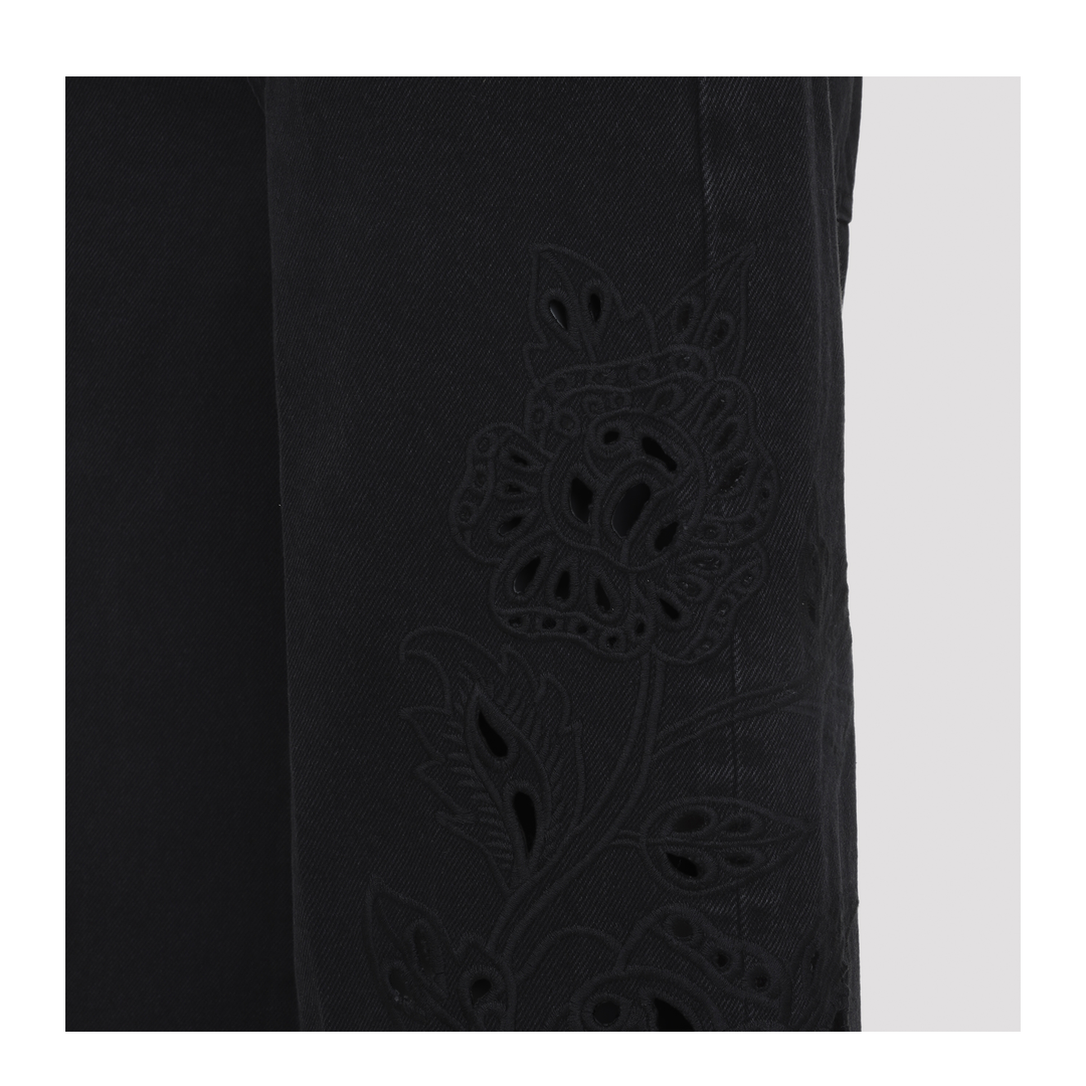 MAYFEYR - Farm Rio - Richilieu Black Cotton Jeans - 344820L0034