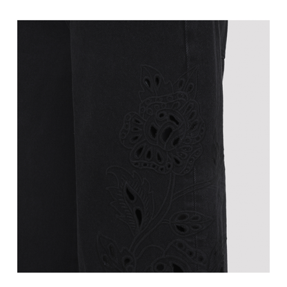 MAYFEYR - Farm Rio - Richilieu Black Cotton Jeans - 344820L0034