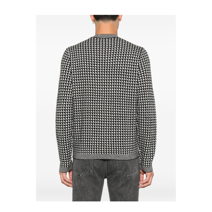 Jacquard Virgin-Wool Jumper with Repeated Eagle Motif