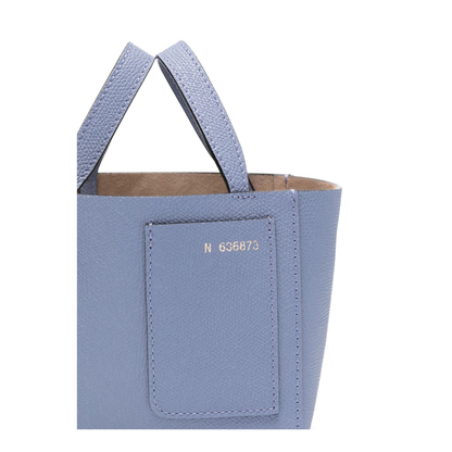 Soft Bucket Nano Bag Millepunte Calf Leather - Hydrangea Blue