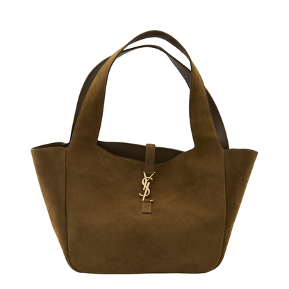 Biscuit Suede Leather Le 5 À 7 Bea Shopping Bag