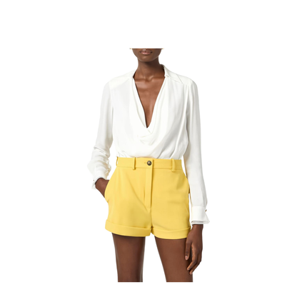 MAYFEYR - Elisabetta Franchi - Top Ivory - CB00261E2360