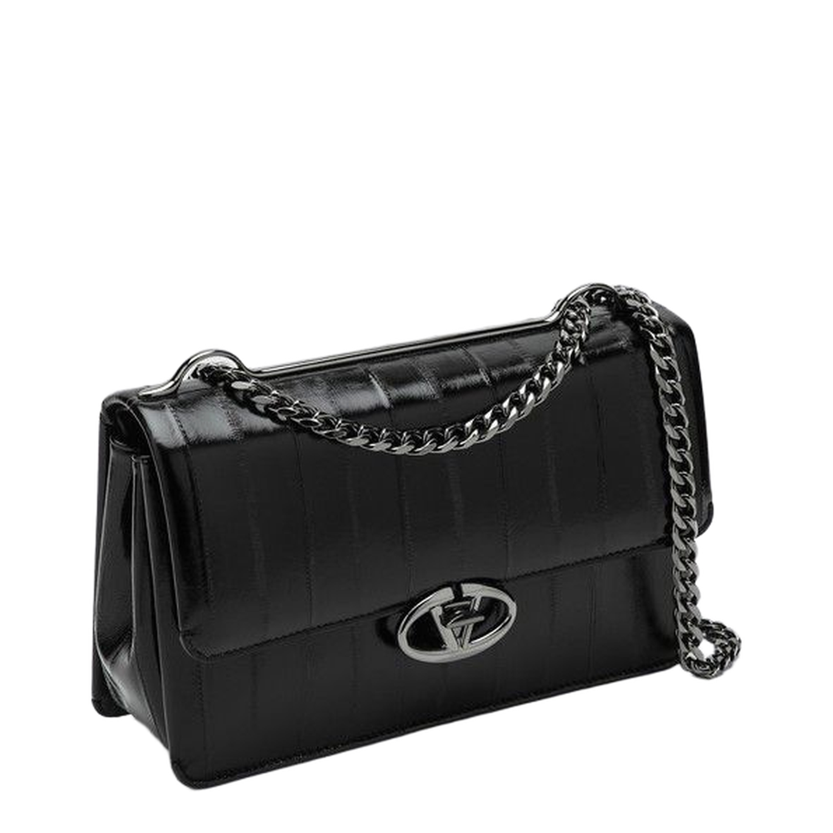 VLOGO Medium Shoulder Bag Black