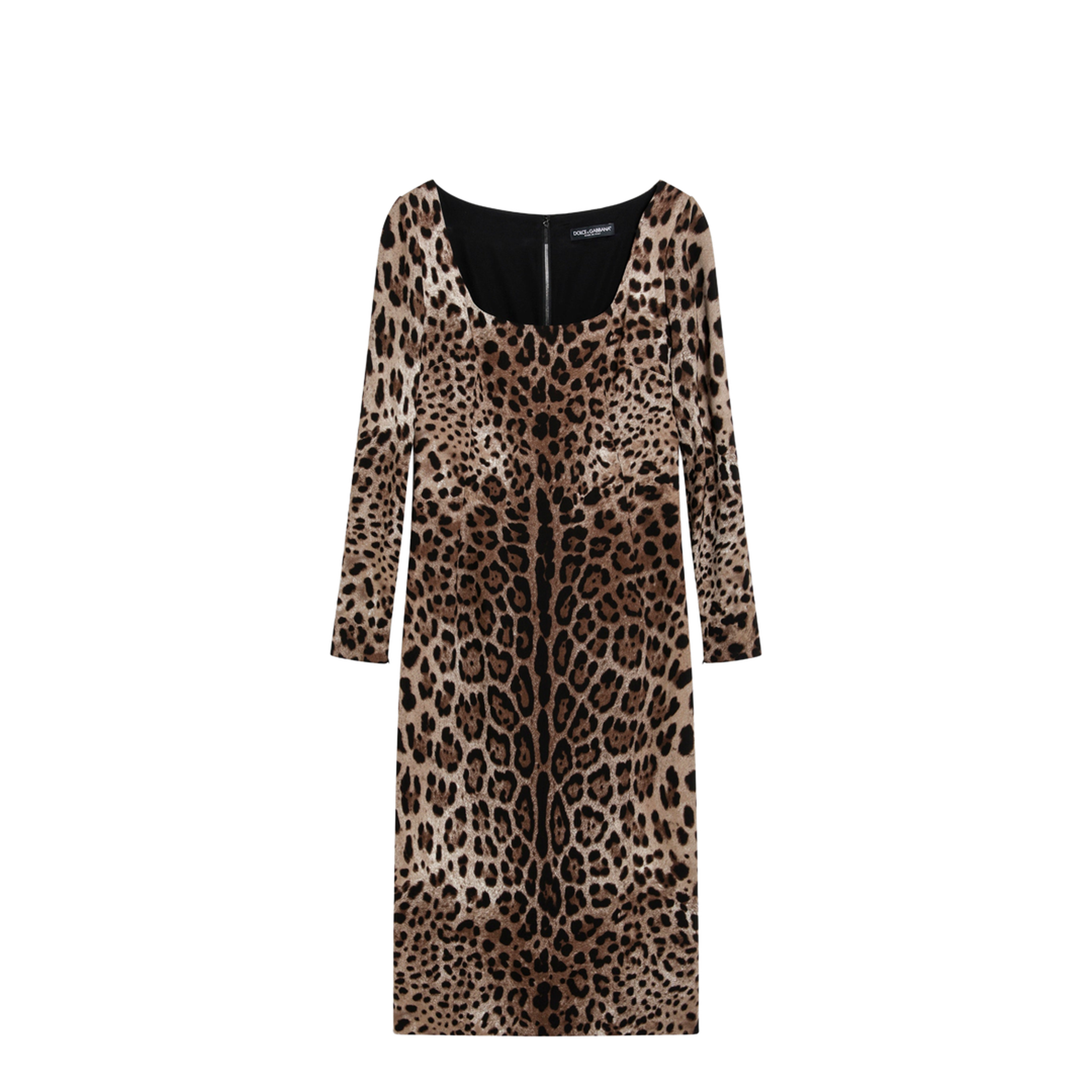 MAYFEYR - Dolce & Gabbana - Leopard-Print Long-Sleeve Dress In Viscose - F6TYGTFSRKIHY13M