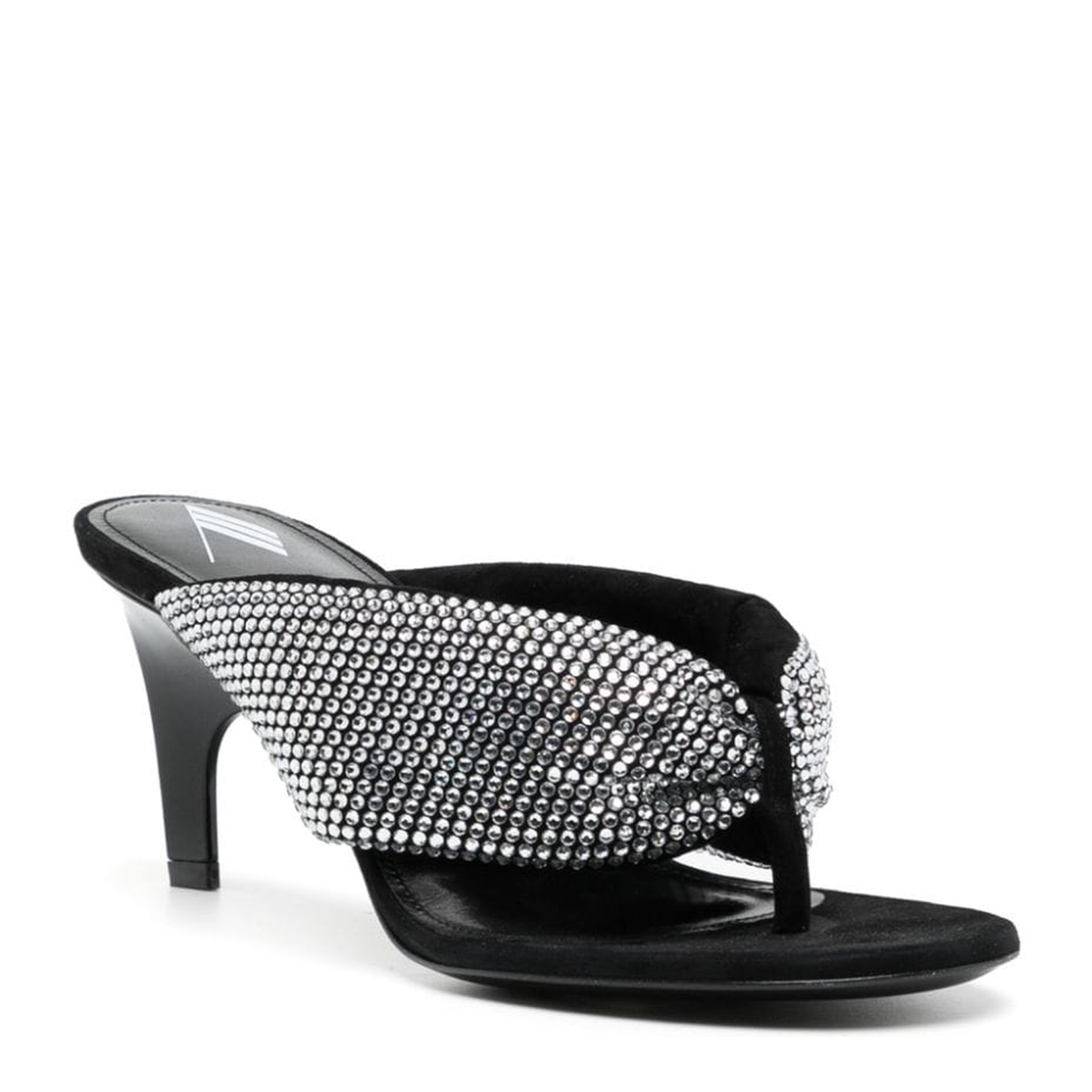 Rhinestone Embellished Thong Sandals