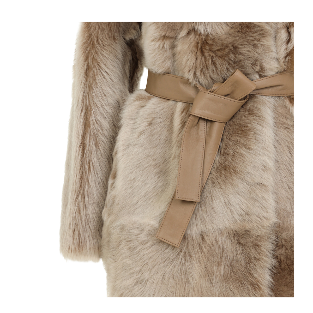 MAYFEYR - Yves Salomon - Chai Latte Shearling Coat - 23WYM60695TOSXA2270