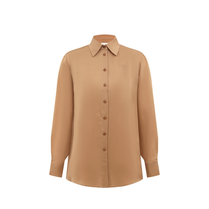 Snake Print Silk Shirt