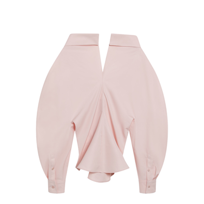 MAYFEYR - Givenchy - Pink Cut-Out Poplin Shirt - BW61K21642663