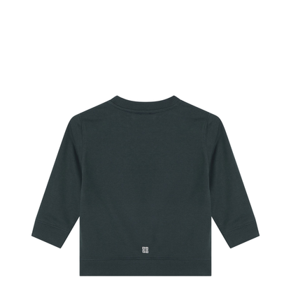Dark Green Sweatshirt with Logo