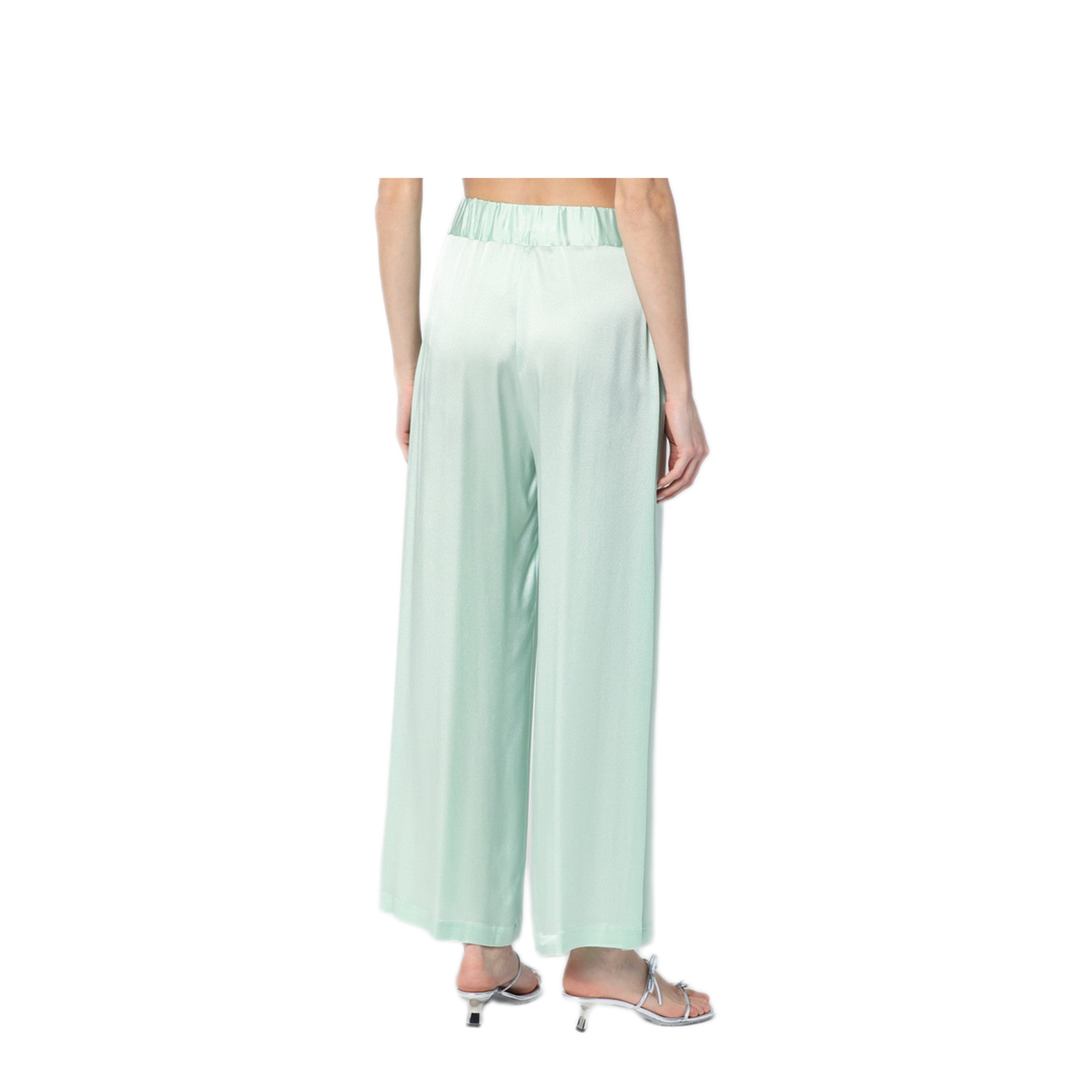MAYFEYR - Semicouture - Johnny Trousers In Aqua Green - Y5SM19PLN78-0